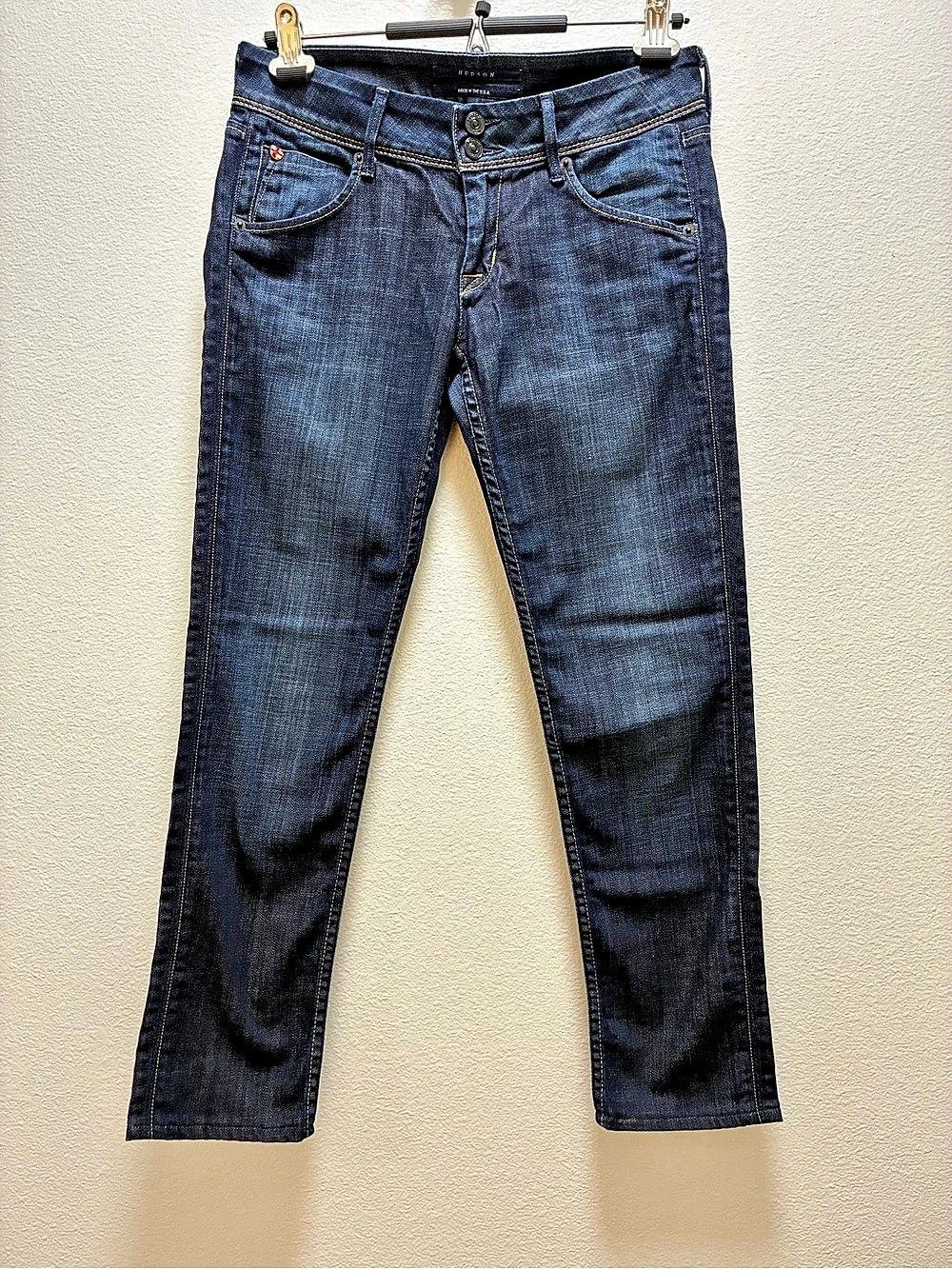 Hudson 2YK Signature Bootcut Flap Pocket Double Button Jeans Blue Waist 27